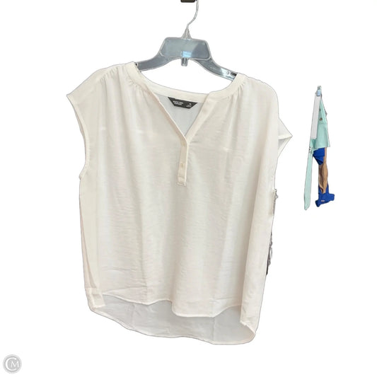 Top Sleeveless By Simply Vera In White, Size: Lp