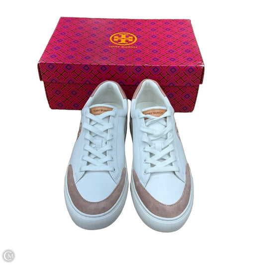 Shoes Designer By Tory Burch In Pink & White, Size: 10.5