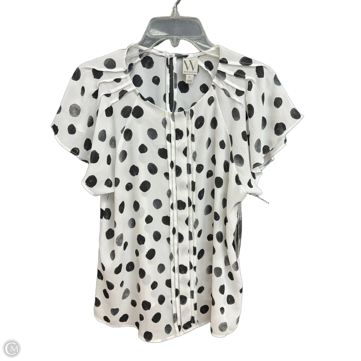 Top Short Sleeve By Worthington In White, Size: S