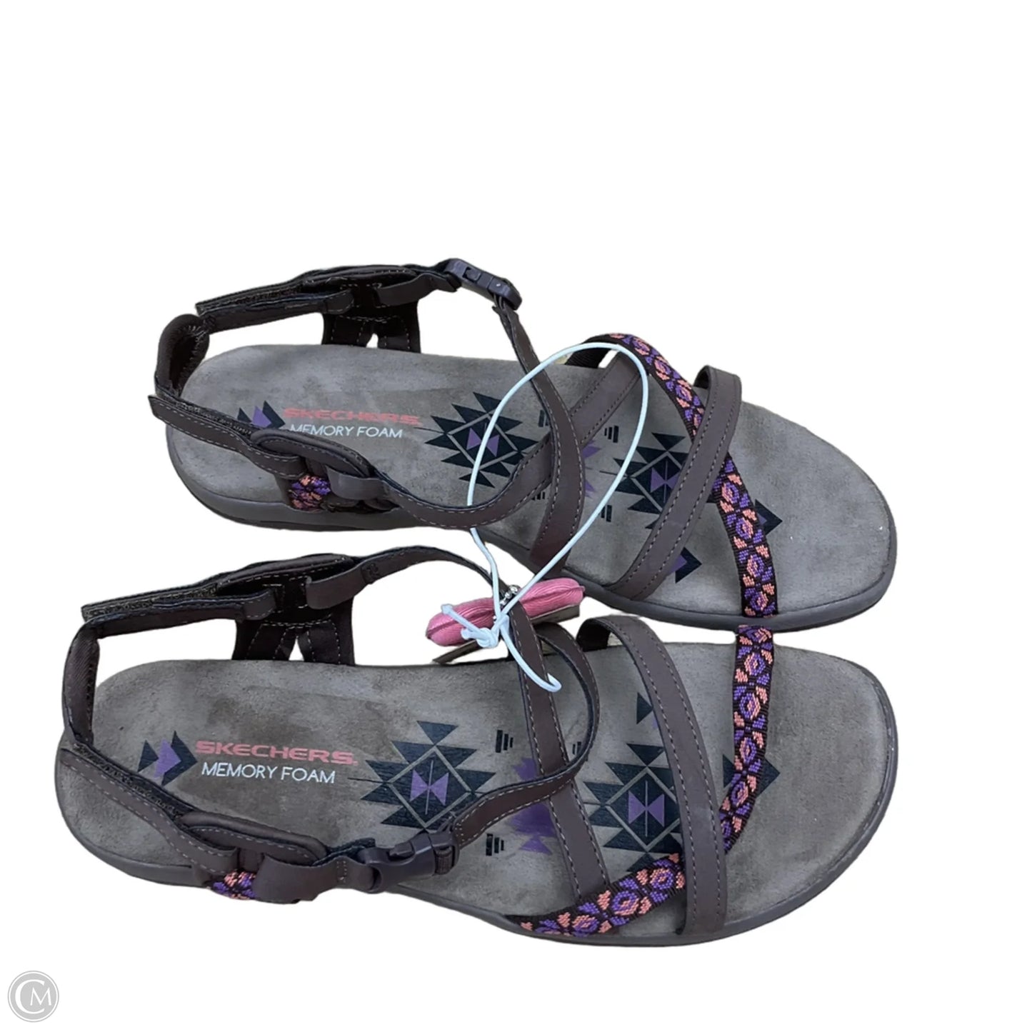 Sandals Flats By Skechers In Brown, Size: 10
