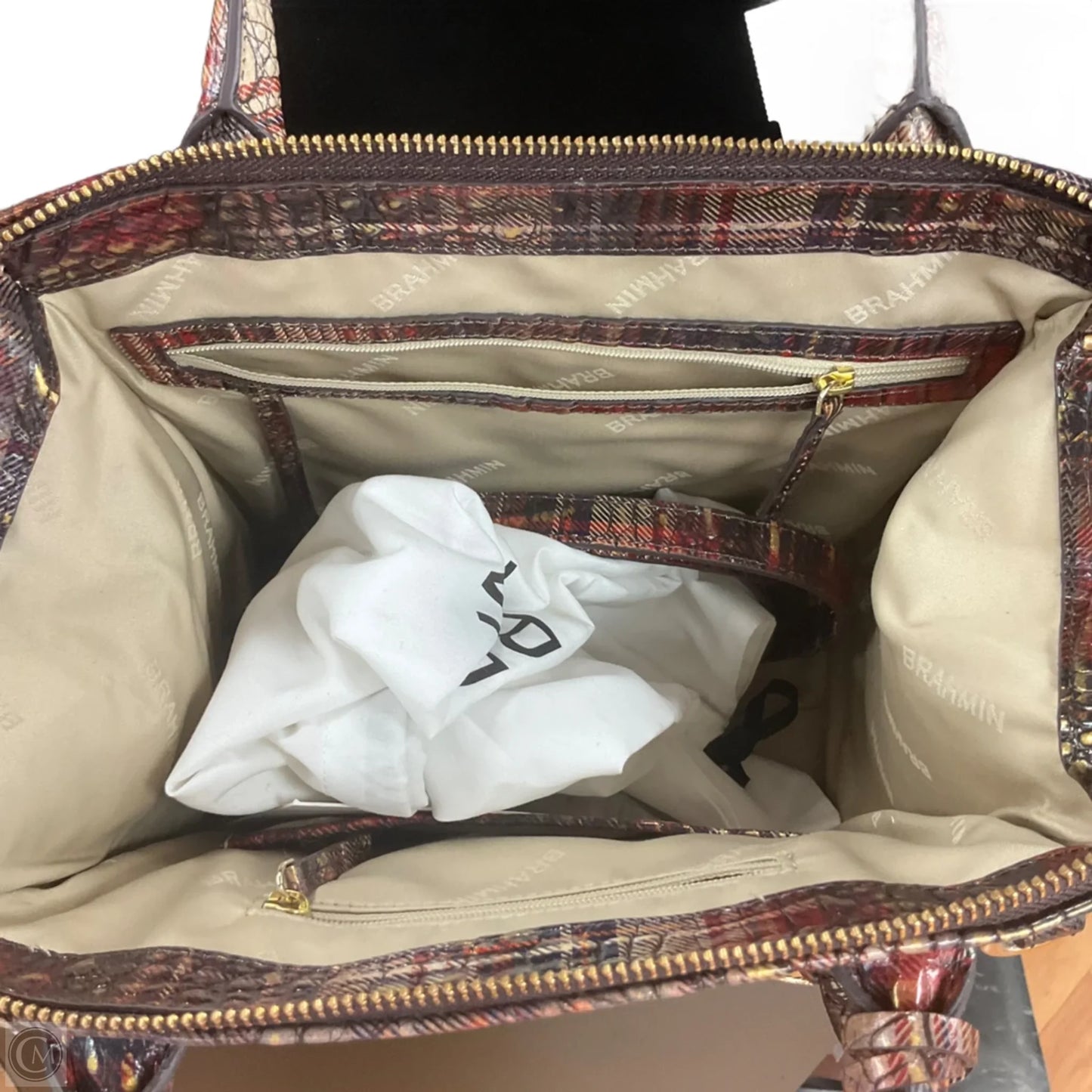 Handbag Designer By Brahmin, Size: Small