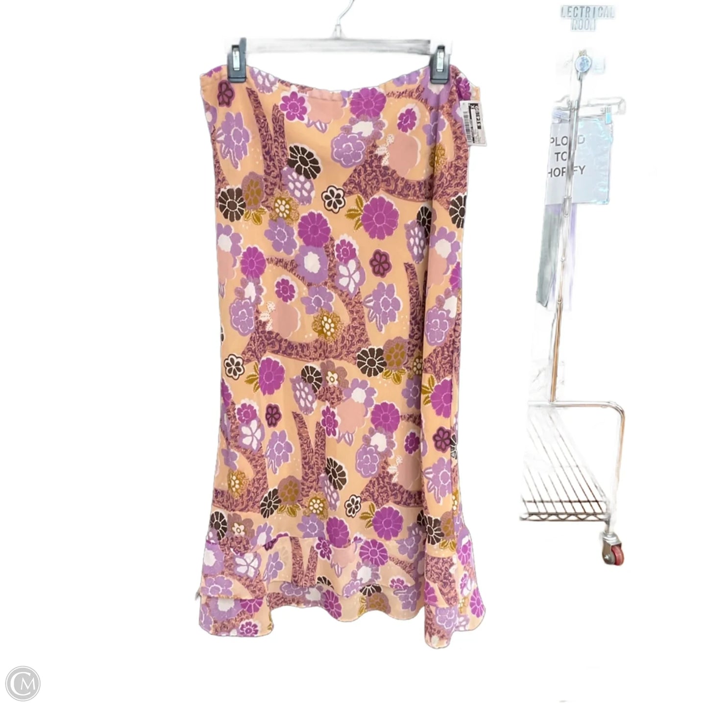 Skirt Maxi By Clothes Mentor In Floral Print, Size: L