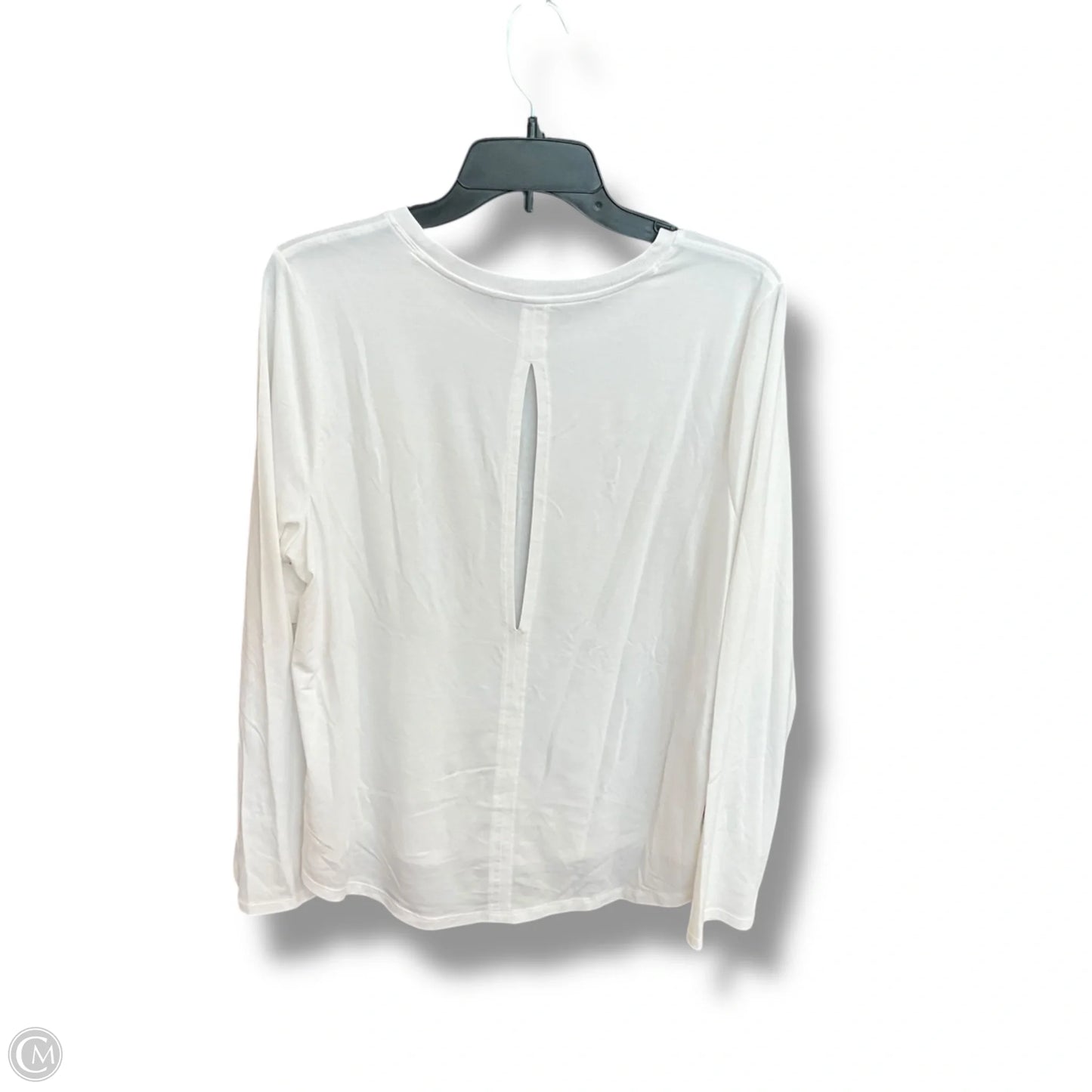 Athletic Top Long Sleeve Crewneck By Athleta In White, Size: M