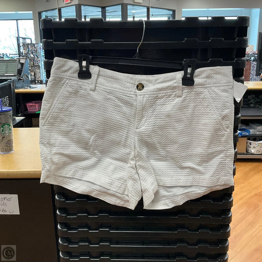 Shorts Designer By Lilly Pulitzer In Blue & White, Size: L
