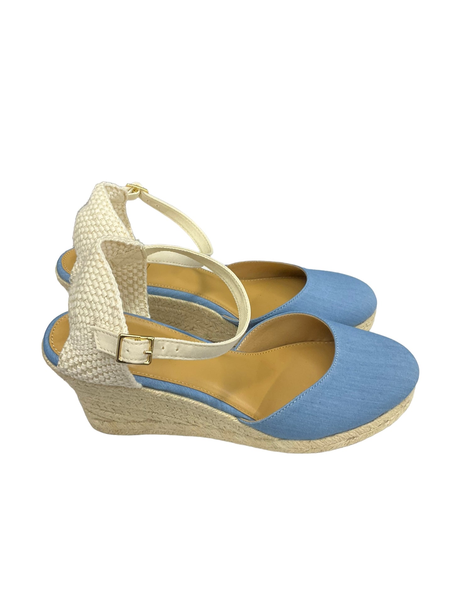 Shoes Heels Wedge By J. Crew In Blue, Size: 9