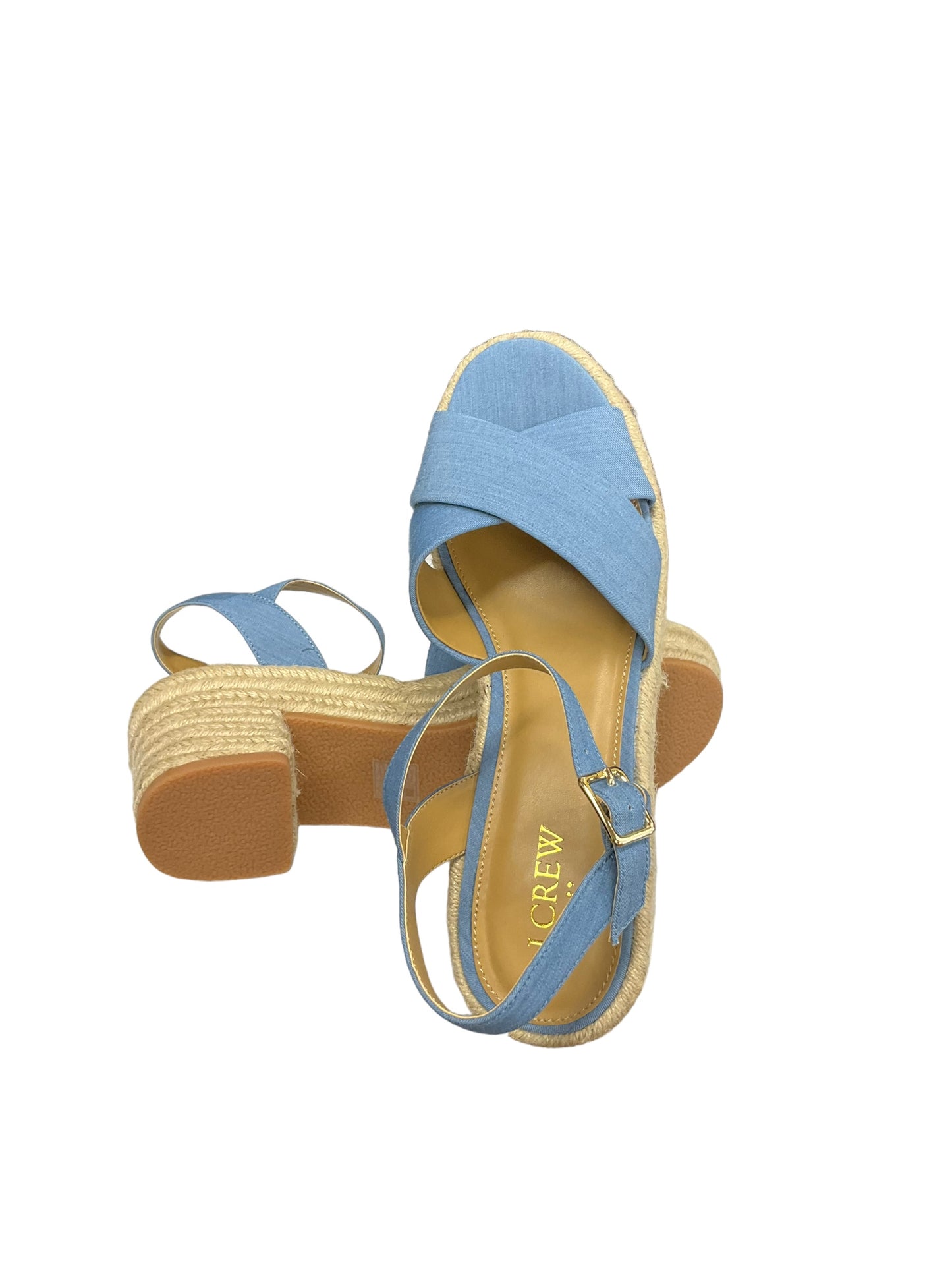 Shoes Heels Block By J. Crew In Blue, Size: 8