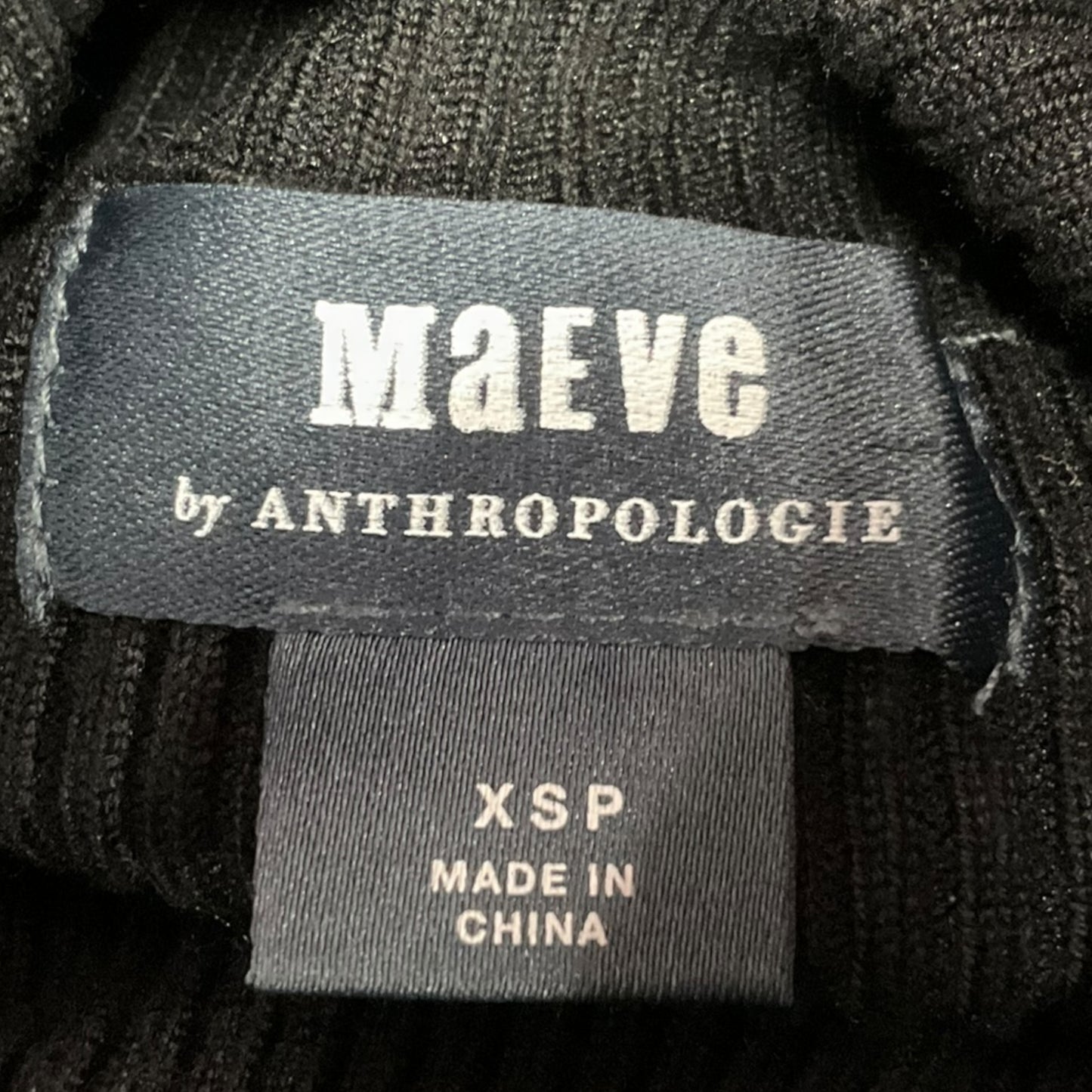 Top Long Sleeve By Maeve In Black, Size: Xs