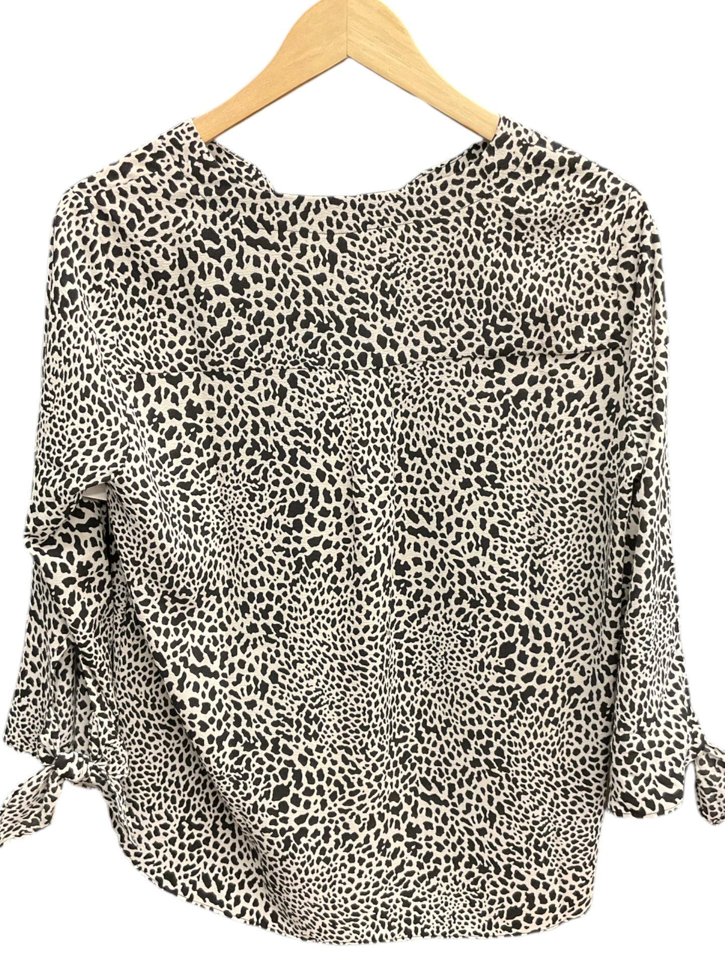 Top Long Sleeve By Michael By Michael Kors In Leopard Print, Size: M