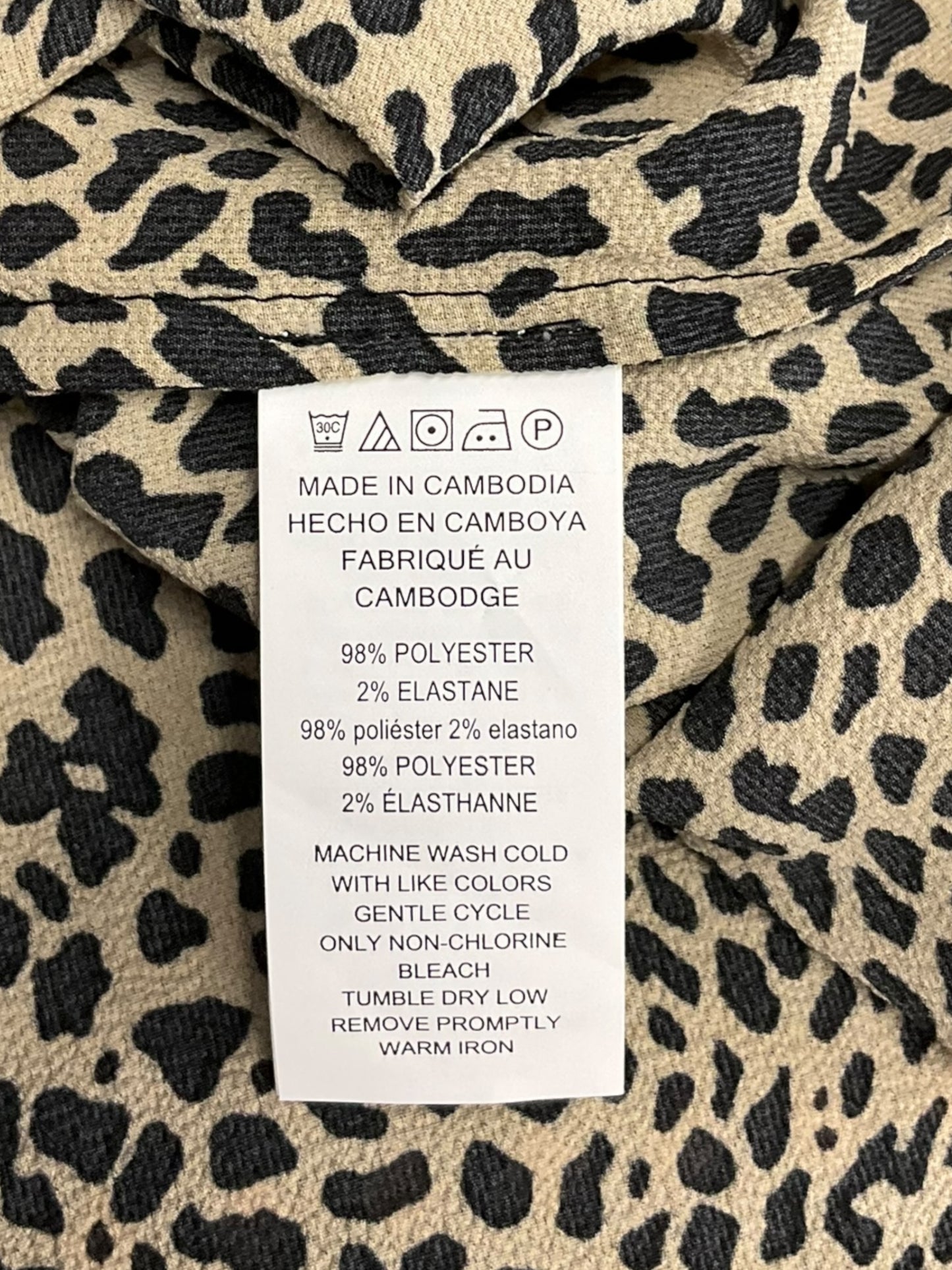 Top Long Sleeve By Michael By Michael Kors In Animal Print, Size: M