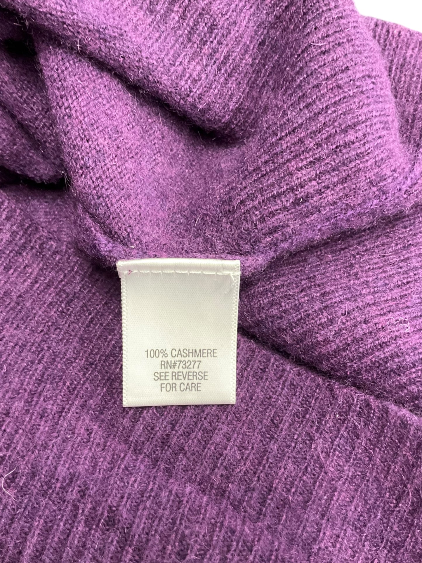 Sweater Cashmere By Apt 9 In Purple, Size: M