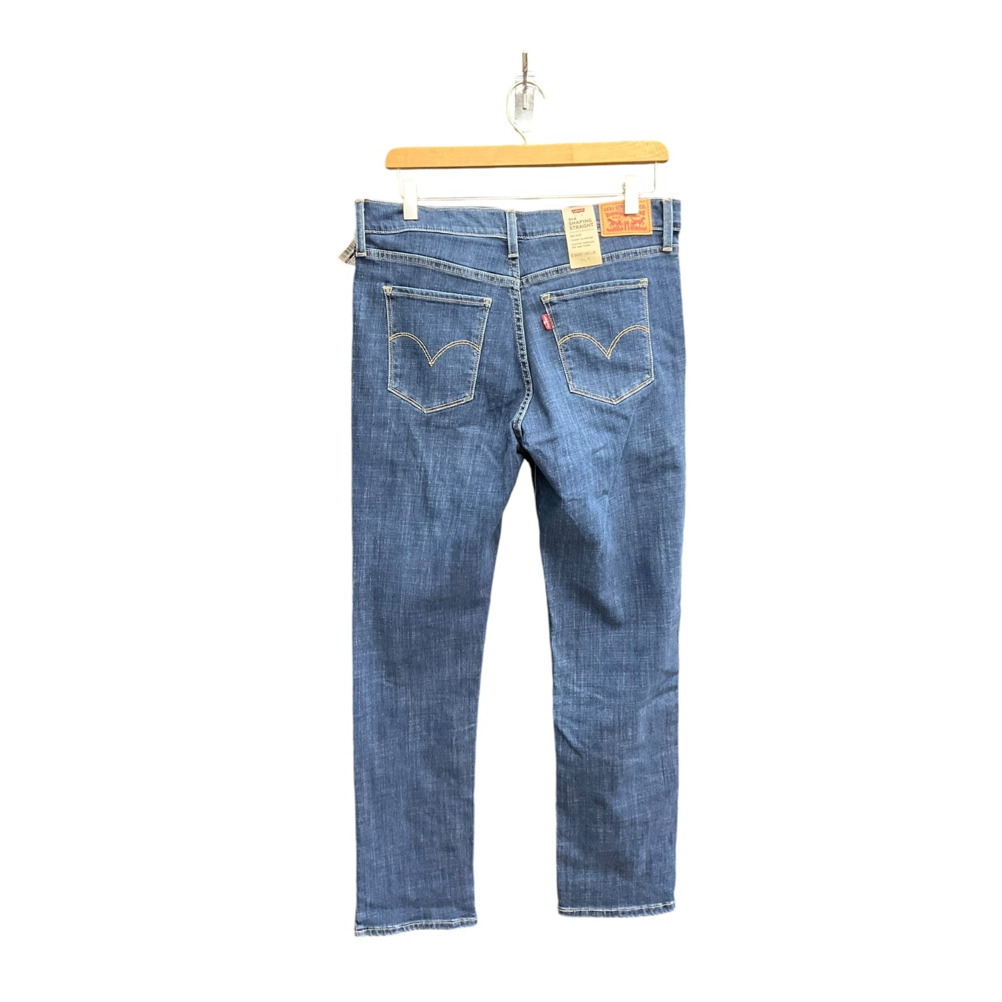 Jeans Straight By Levis In Blue Denim, Size: 8