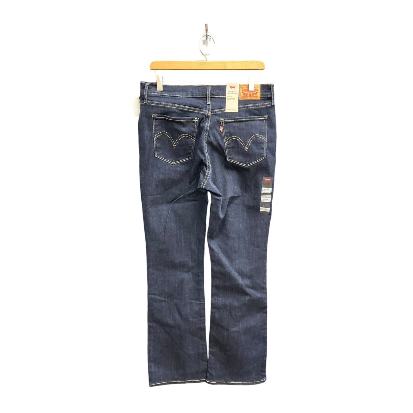 Jeans Boot Cut By Levis In Blue Denim, Size: 8