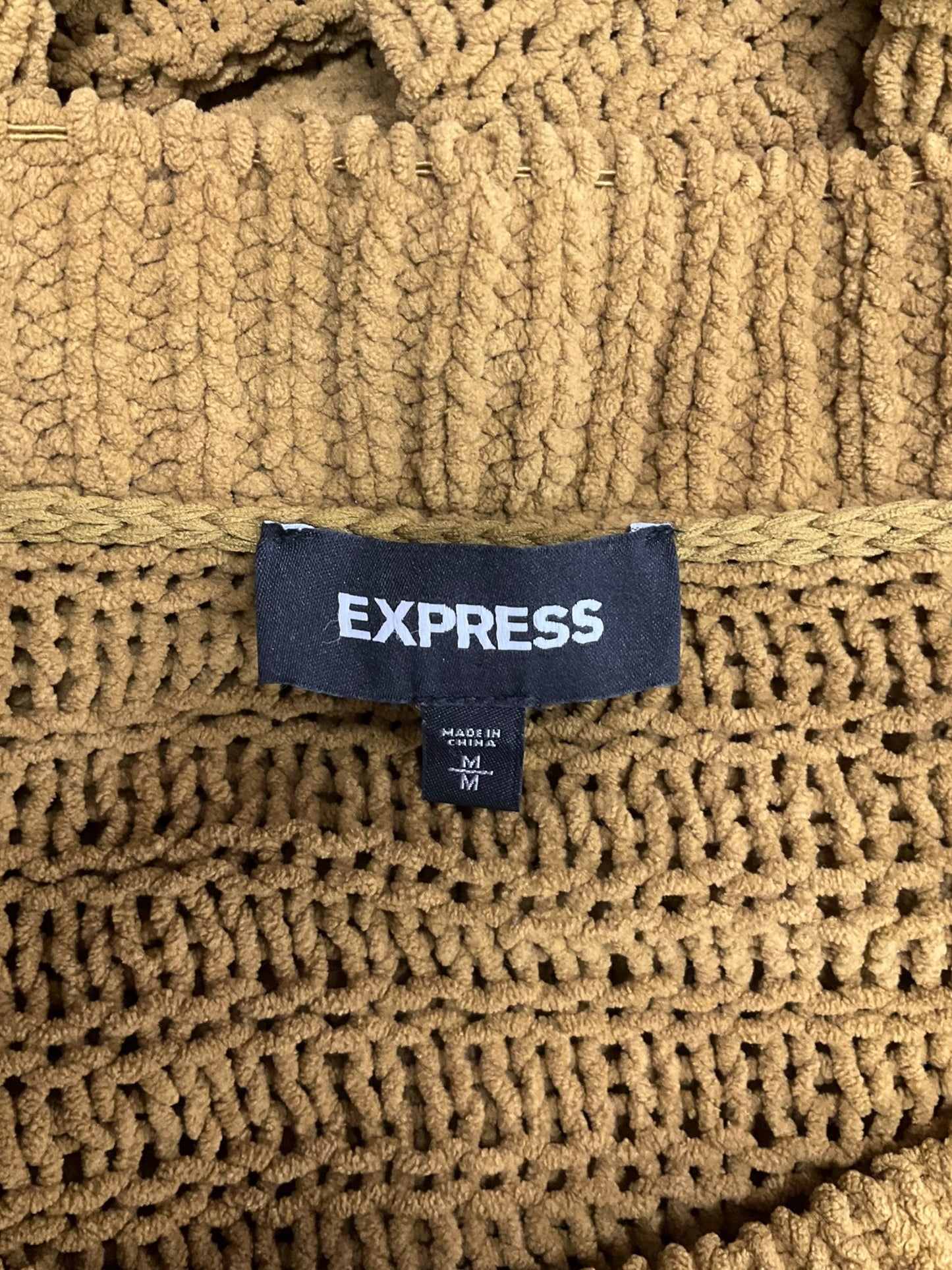 Sweater By Express In Yellow, Size: M