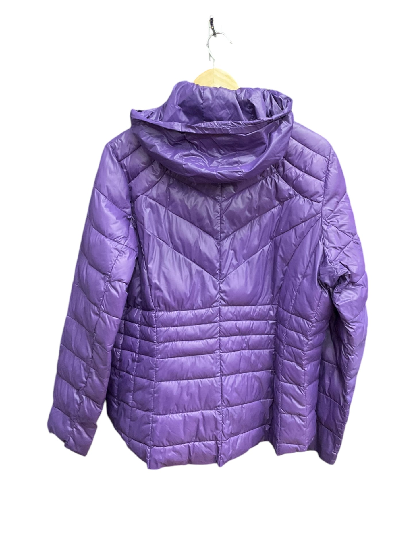 Jacket Puffer & Quilted By Lane Bryant In Purple, Size: Xl