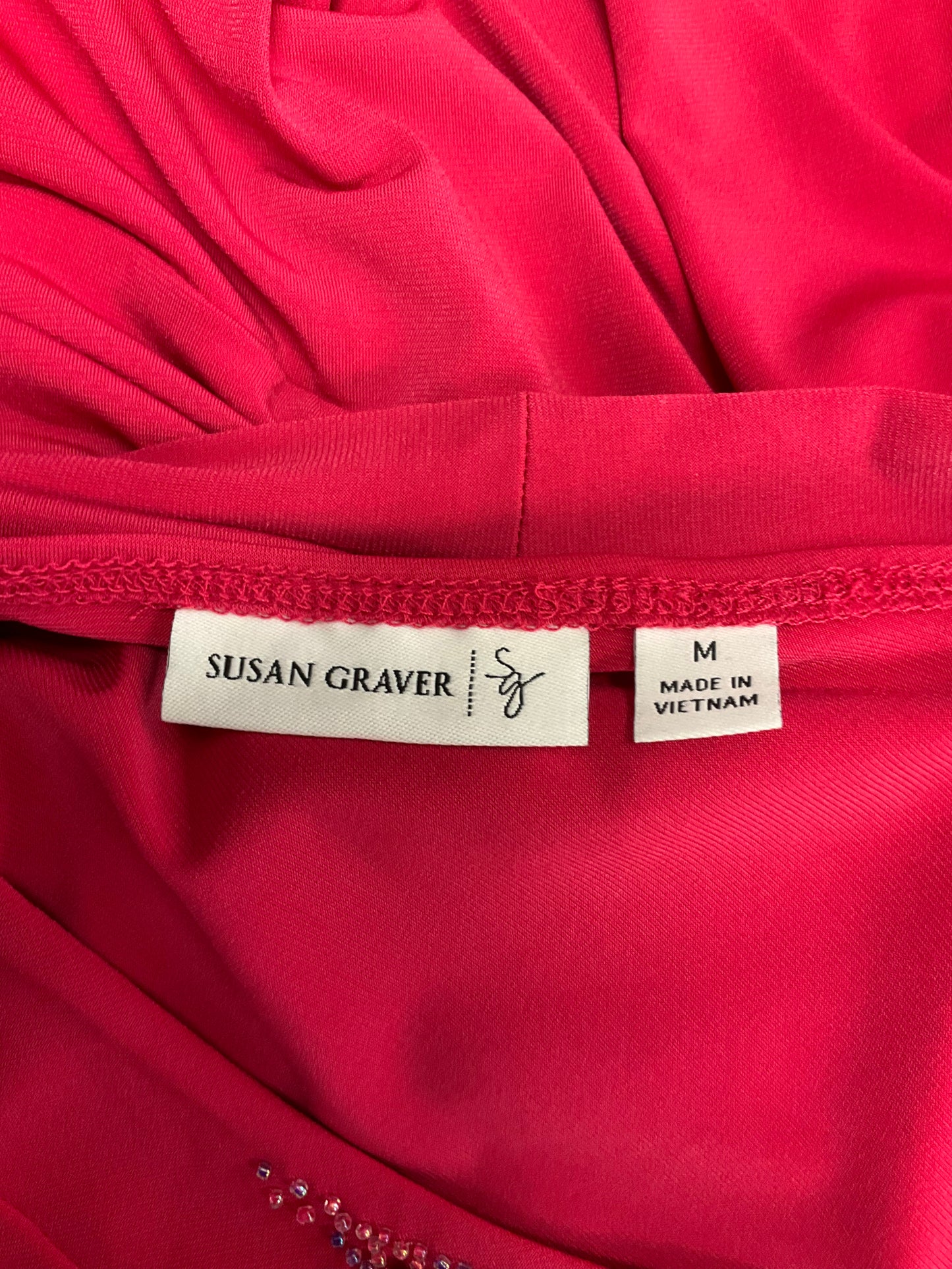 Top 2pc Sleeveless By Susan Graver In Pink, Size: M