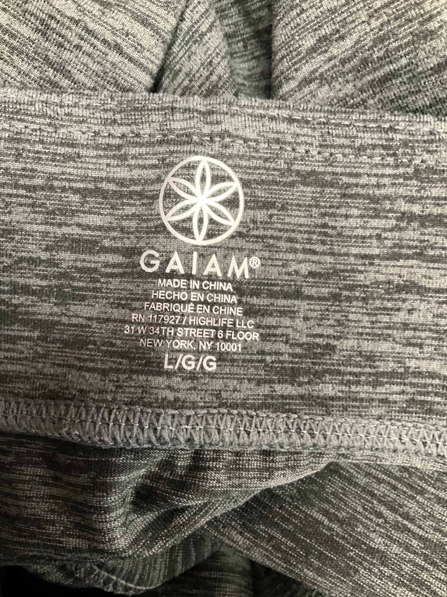 Athletic Pants By Gaiam In Grey, Size: L