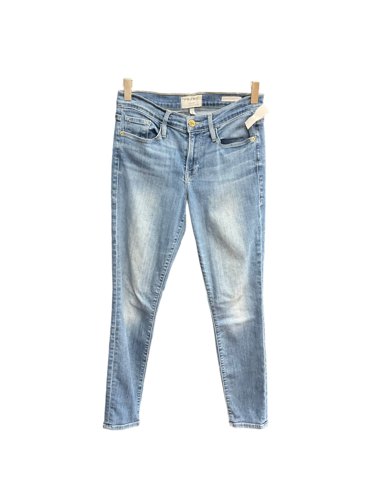 Blue Denim Jeans Skinny Frame, Size 6