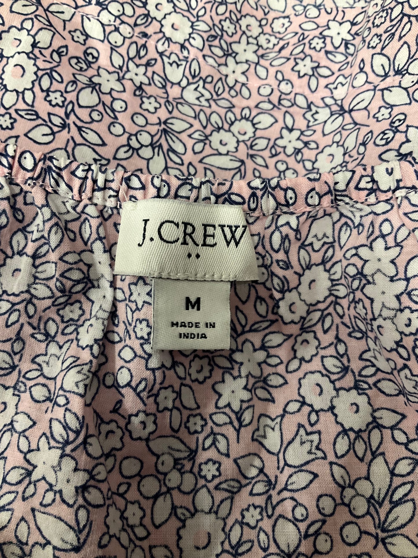 Floral Print Top Sleeveless J. Crew, Size M