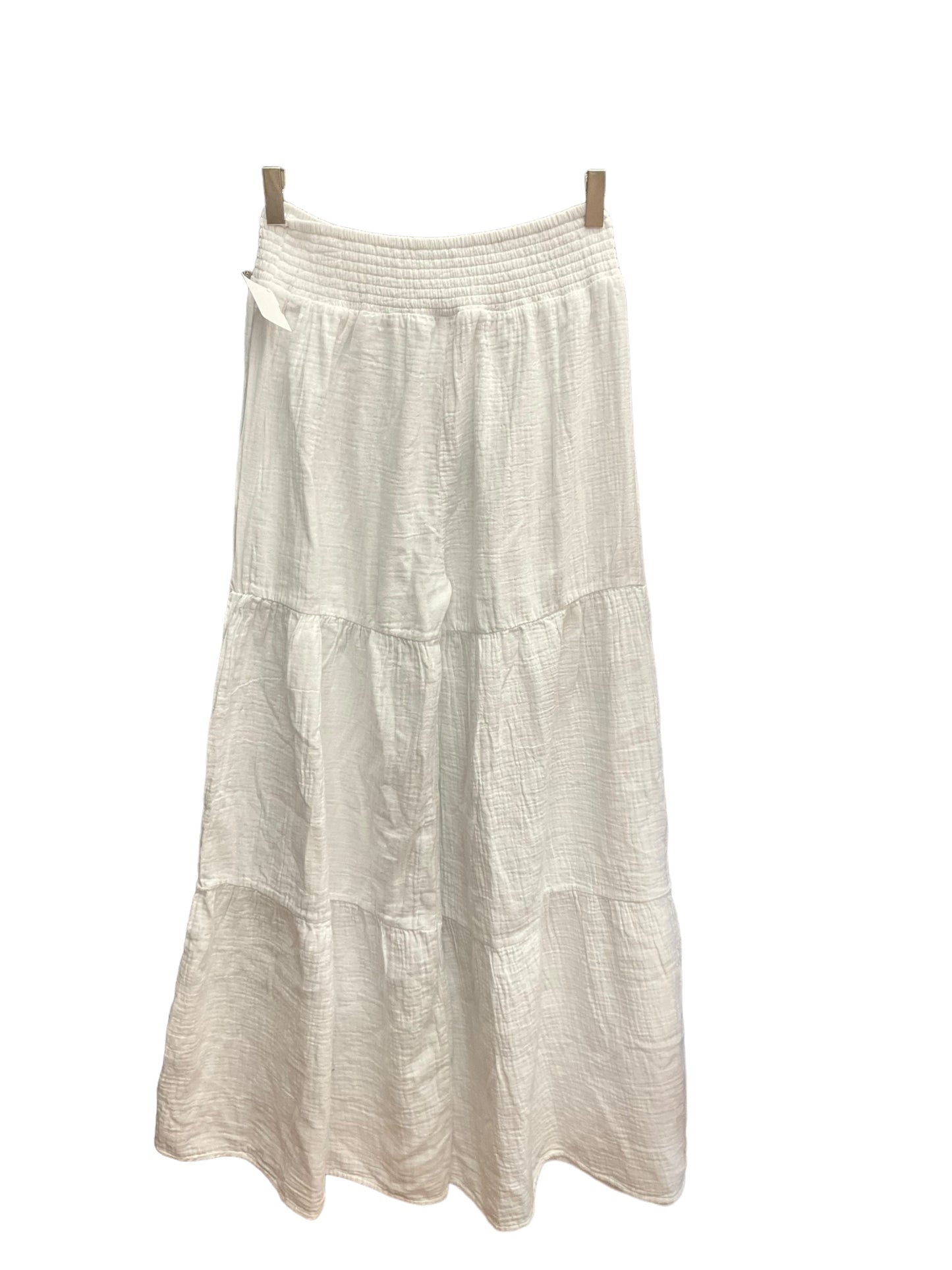 White Pants Wide Leg Bobi, Size 8