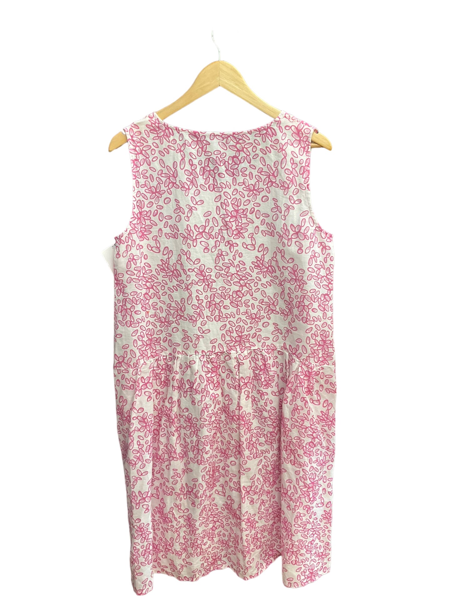 Pink Dress Casual Midi Clothes Mentor, Size M