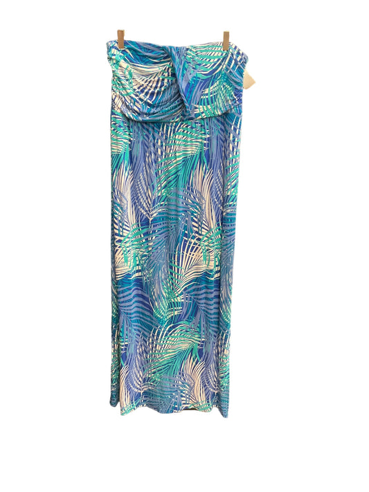 Tropical Print Dress Casual Maxi Lane Bryant, Size Xl