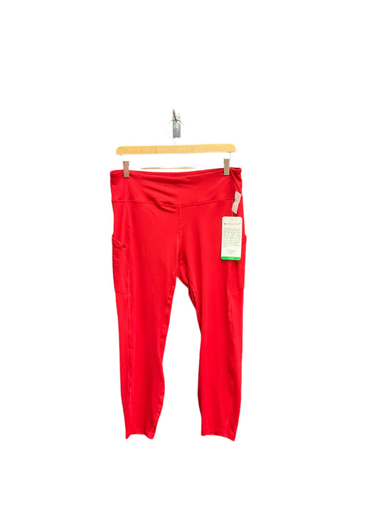 Athletic Leggings By Clothes Mentor In Red, Size: Xl