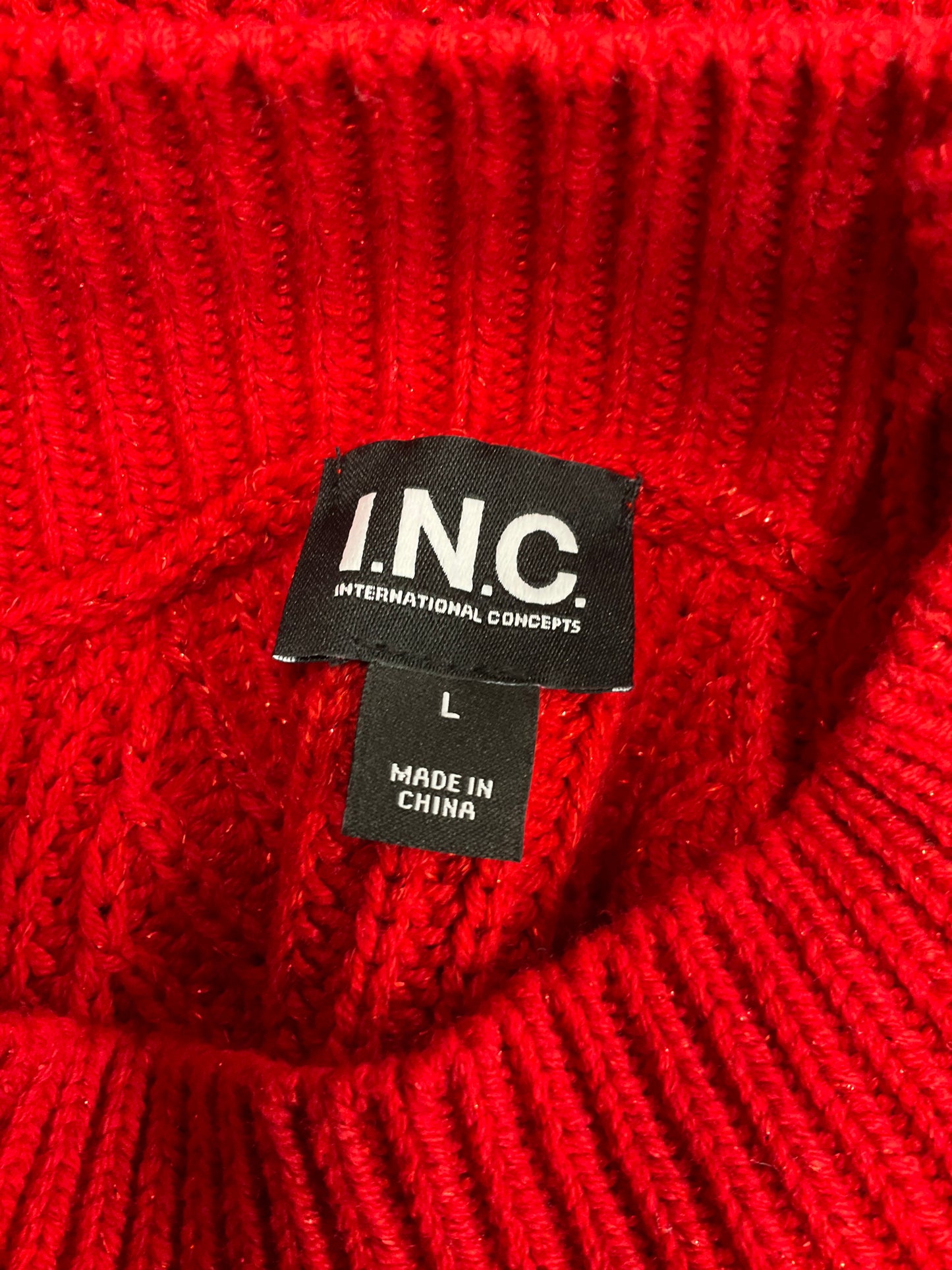 Sweater By Inc In Red, Size: L