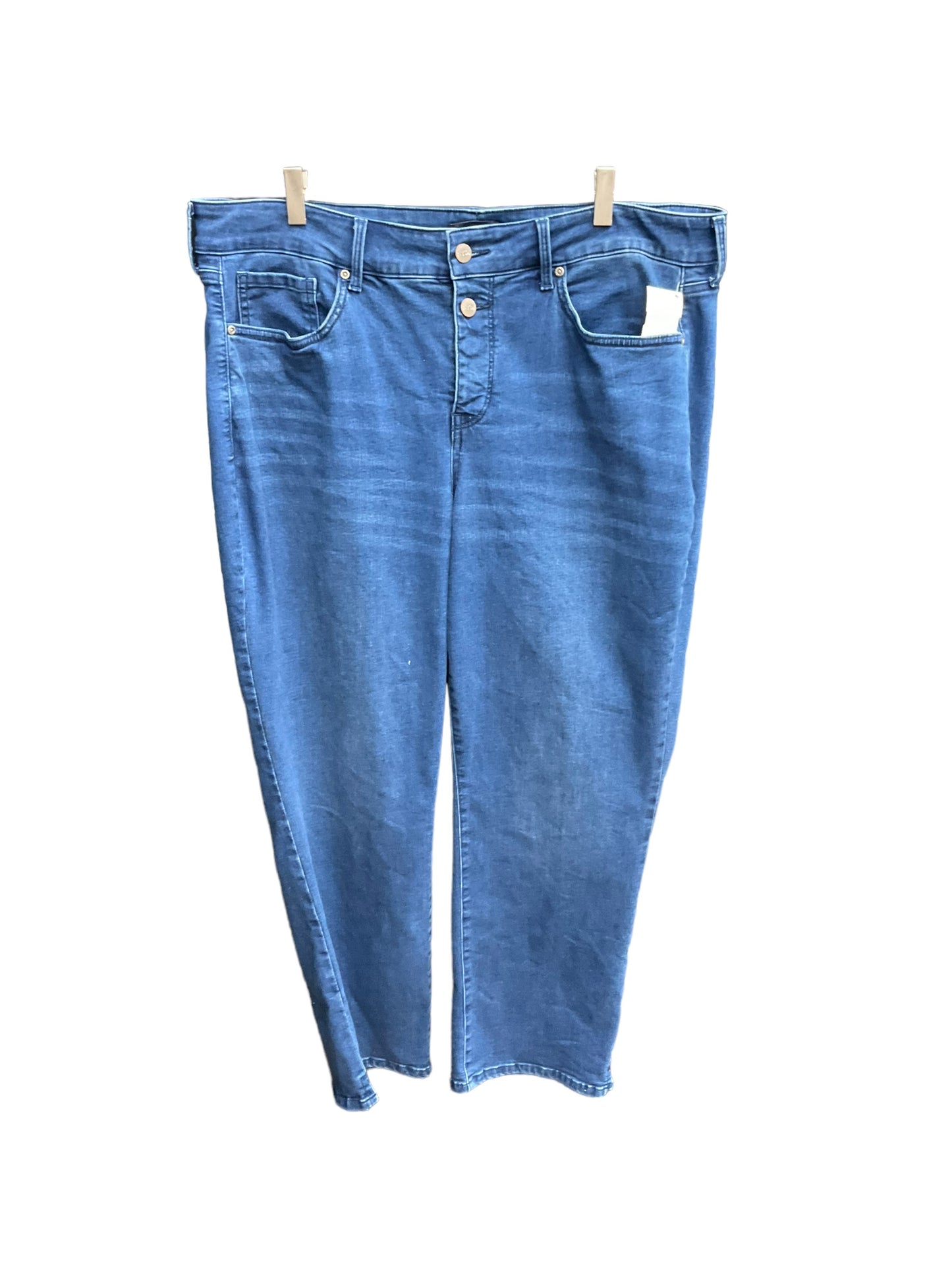 Blue Denim Jeans Straight Not Your Daughters Jeans, Size 16