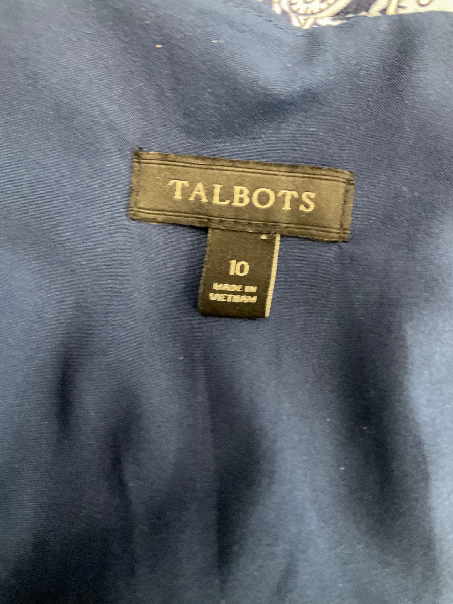 Navy Dress Work Talbots, Size M