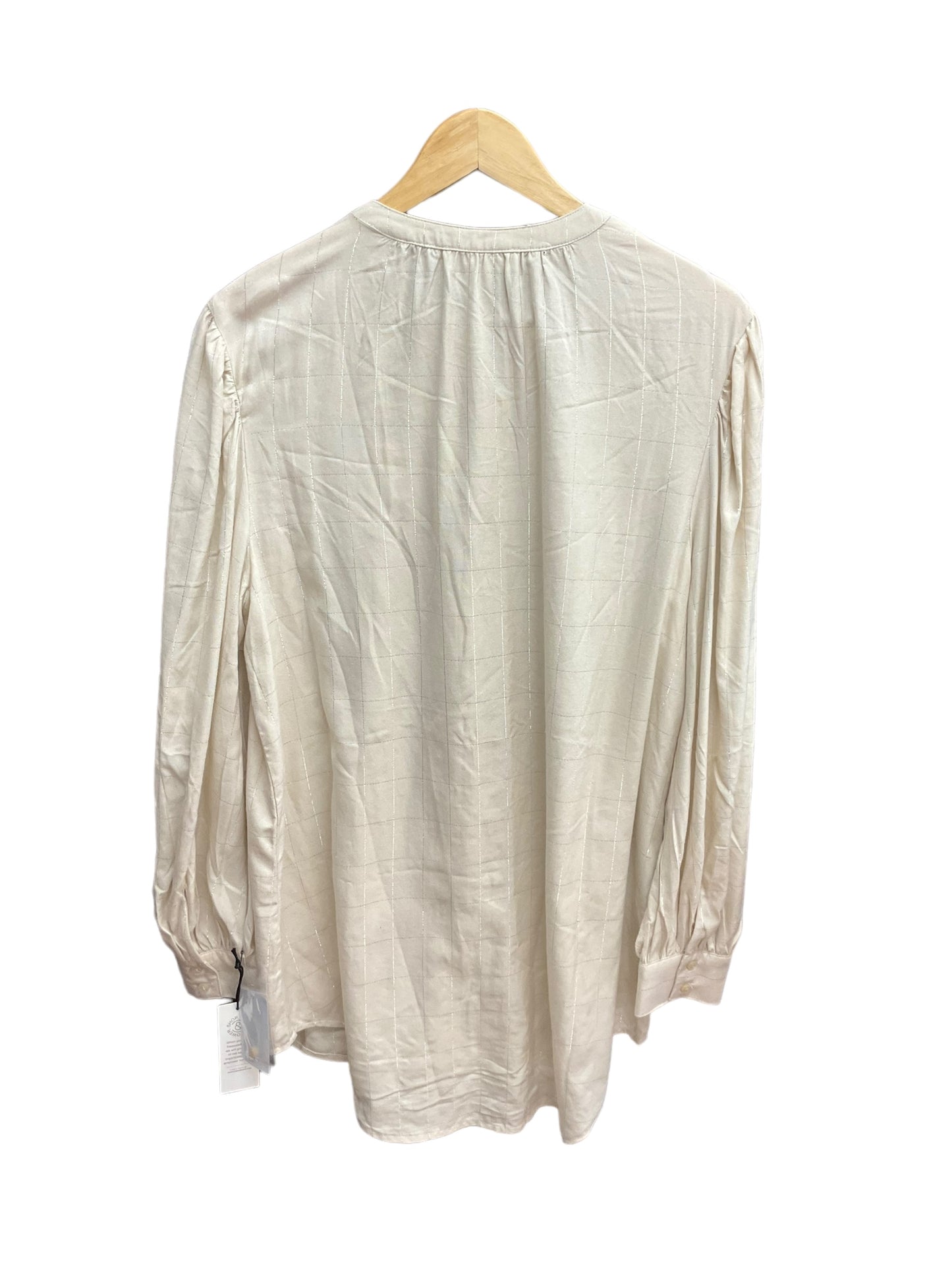 Beige Blouse Long Sleeve Treasure And Bond, Size M