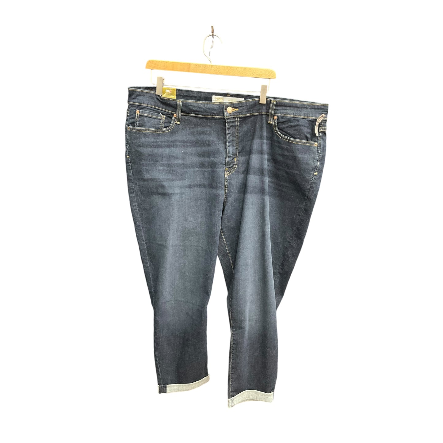 Jeans Boyfriend By Levis In Blue Denim, Size: 24