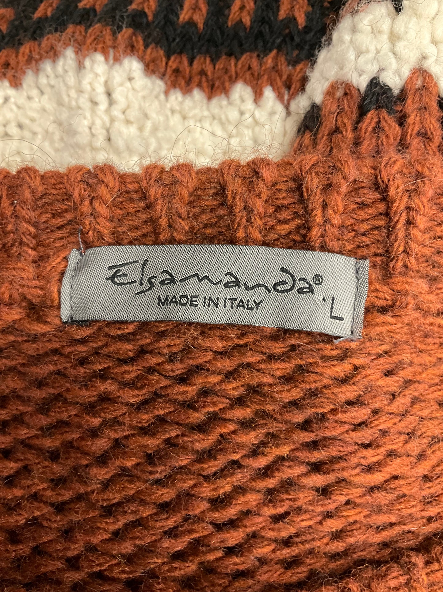 Rust Sweater Clothes Mentor, Size L