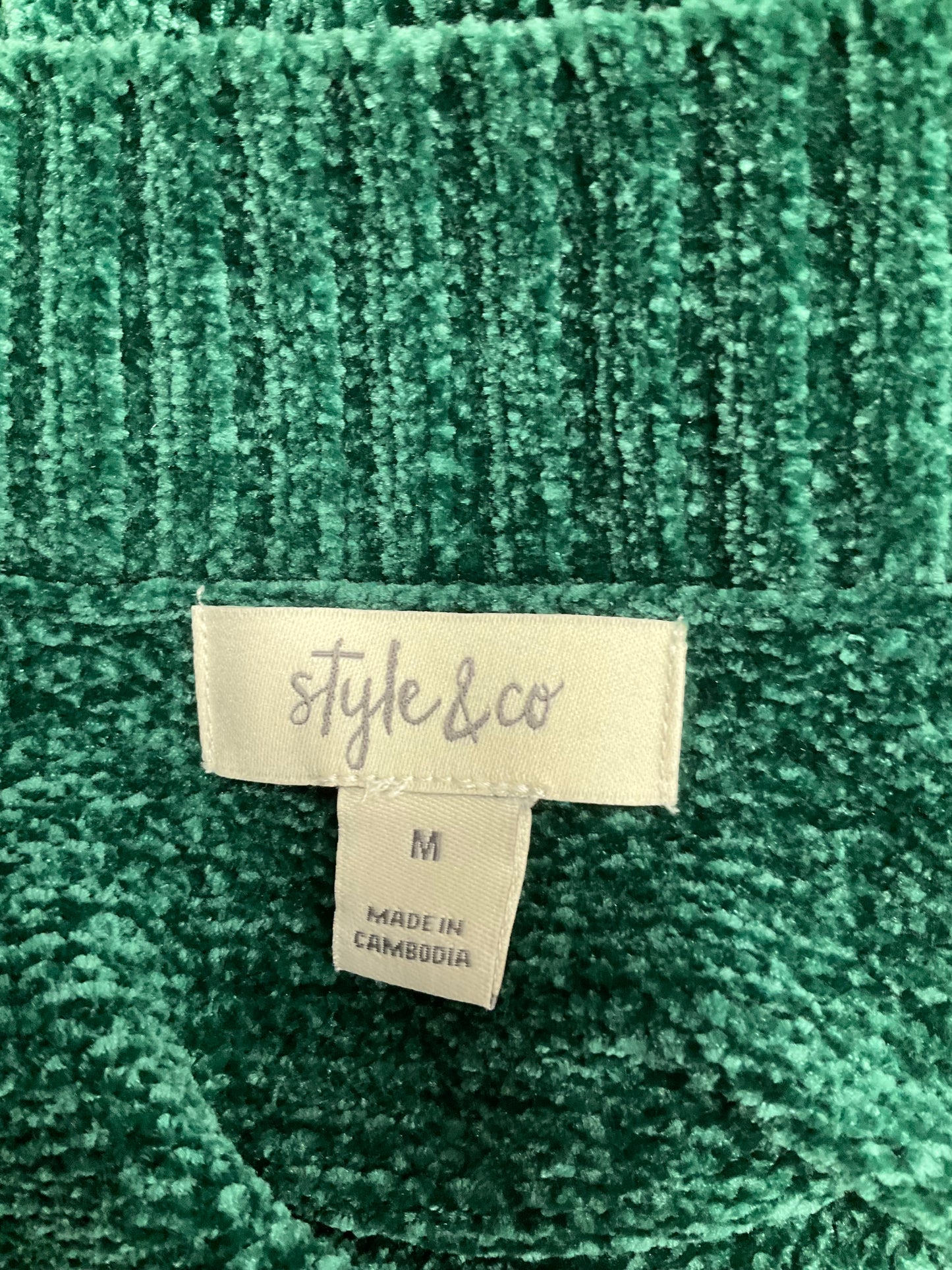 Sweater By Style And Company In Green, Size: M