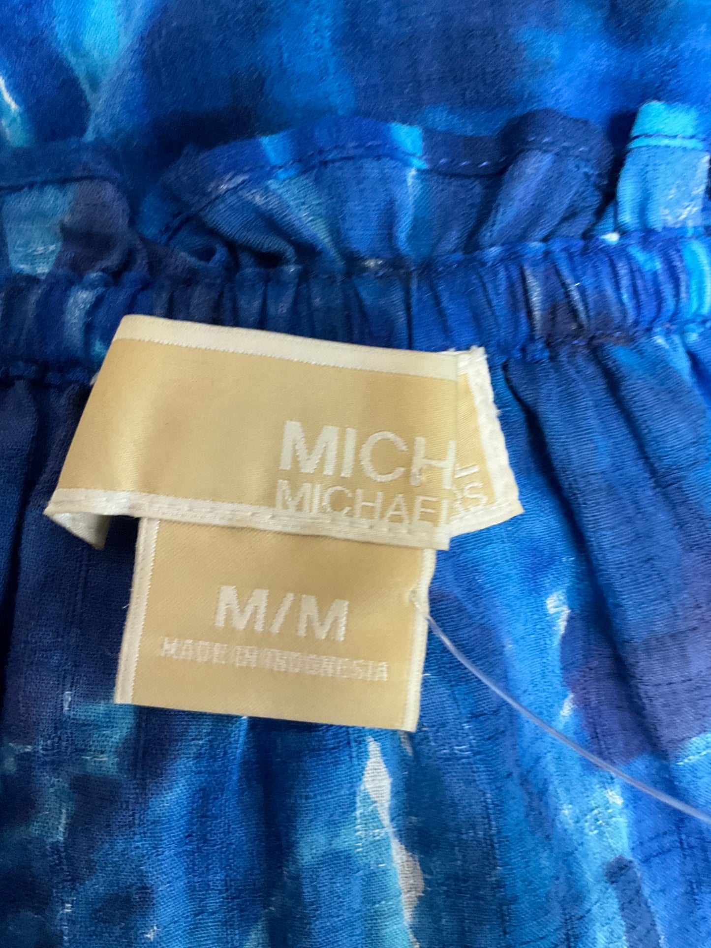 Blue Top Short Sleeve Michael By Michael Kors, Size M