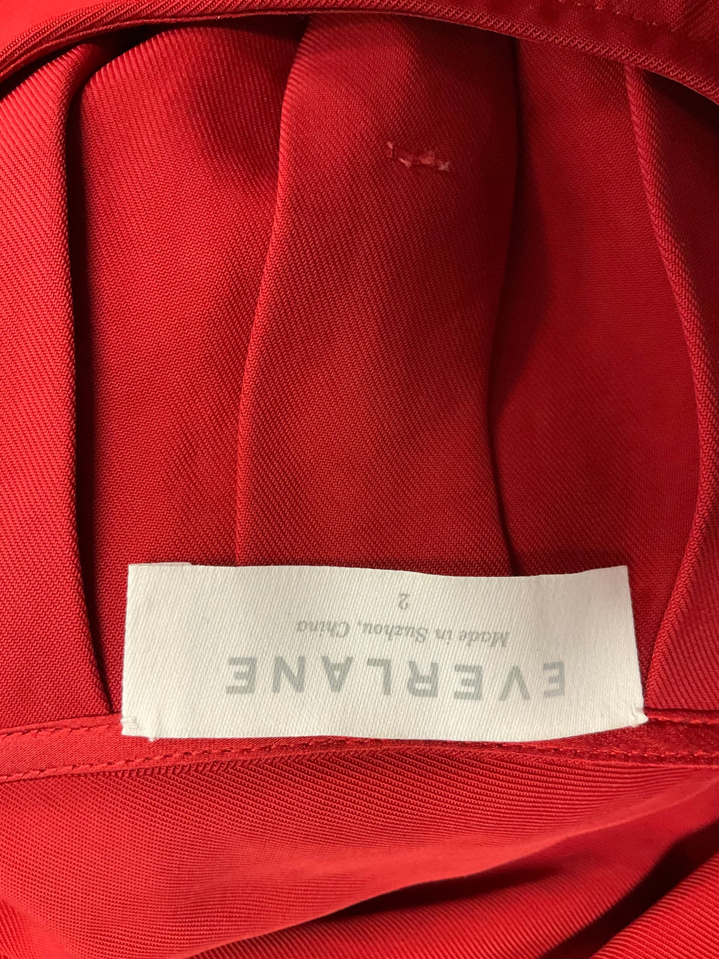 Red Dress Casual Short Everlane, Size Xs