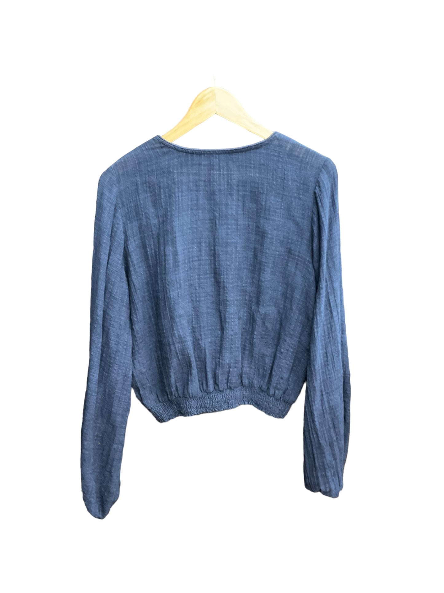 Top Long Sleeve By Free People In Navy, Size: L