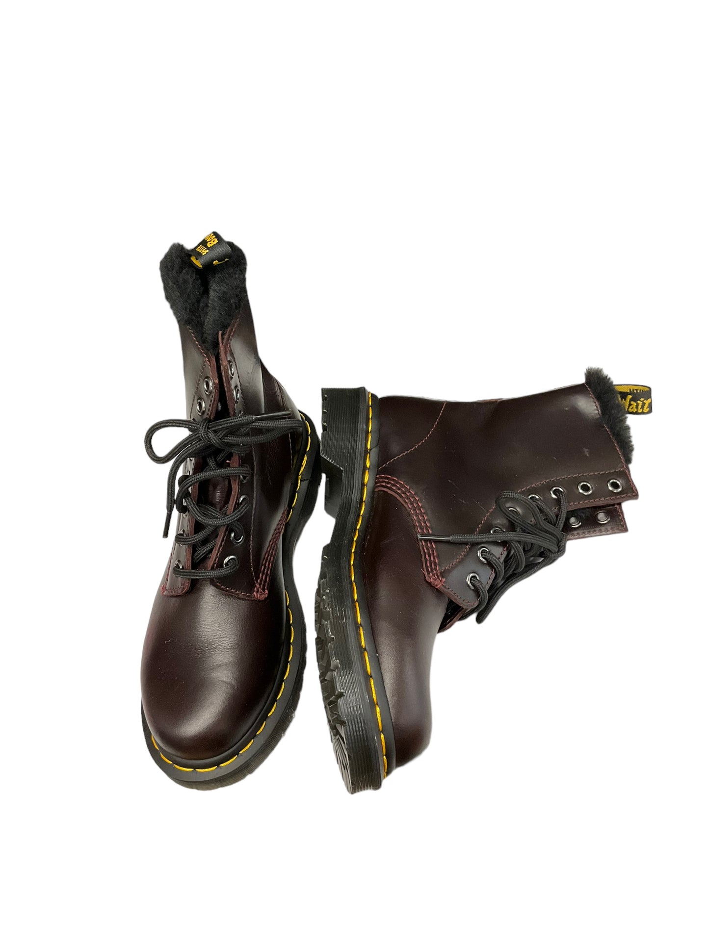 Boots Combat By Dr Martens In Red, Size: 7