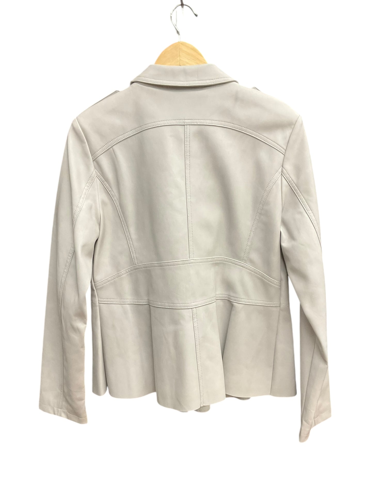 Jacket Moto By Anthropologie In Grey, Size: L