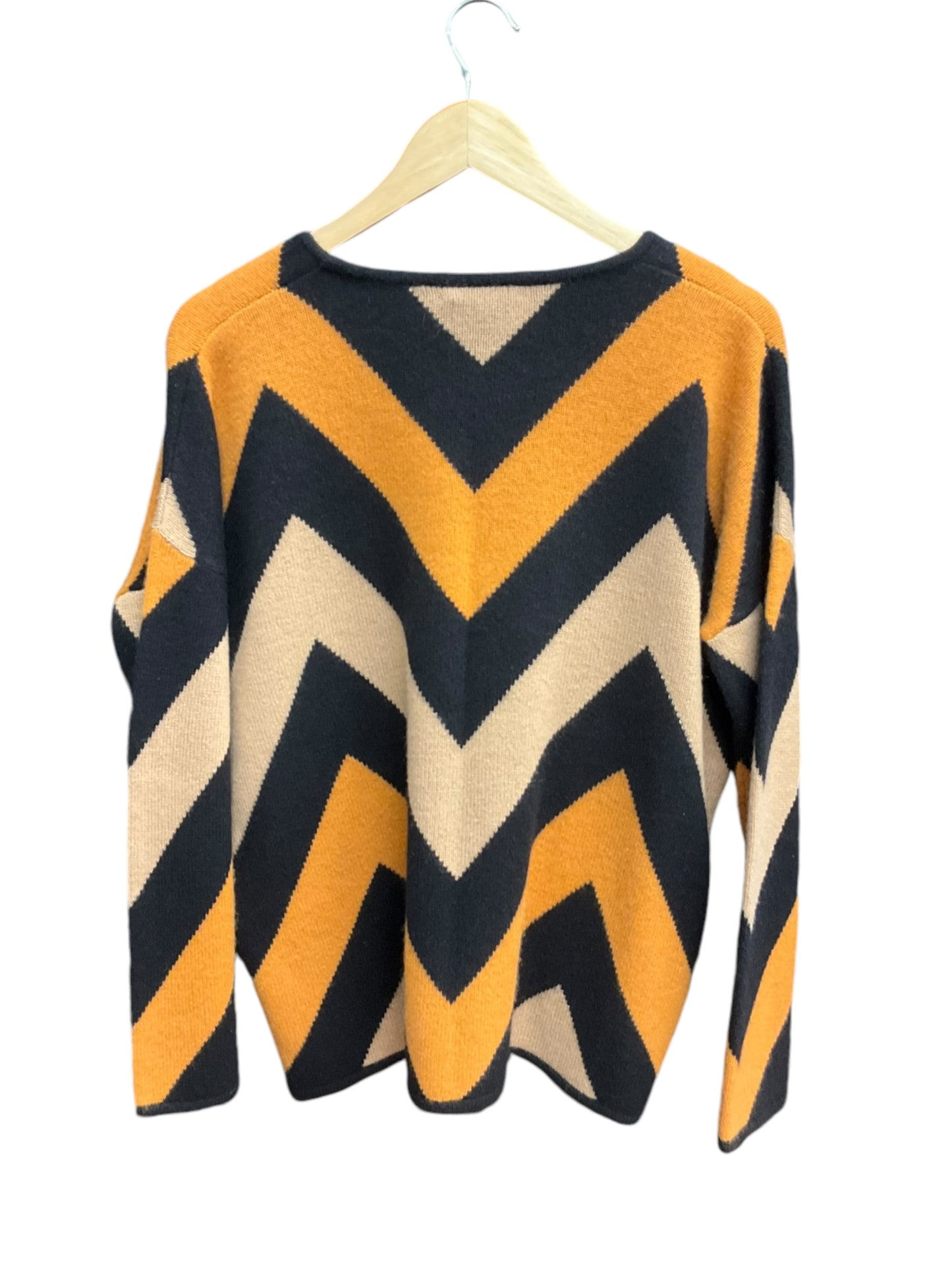 Sweater Cashmere By Burberry In Chevron Pattern, Size: M