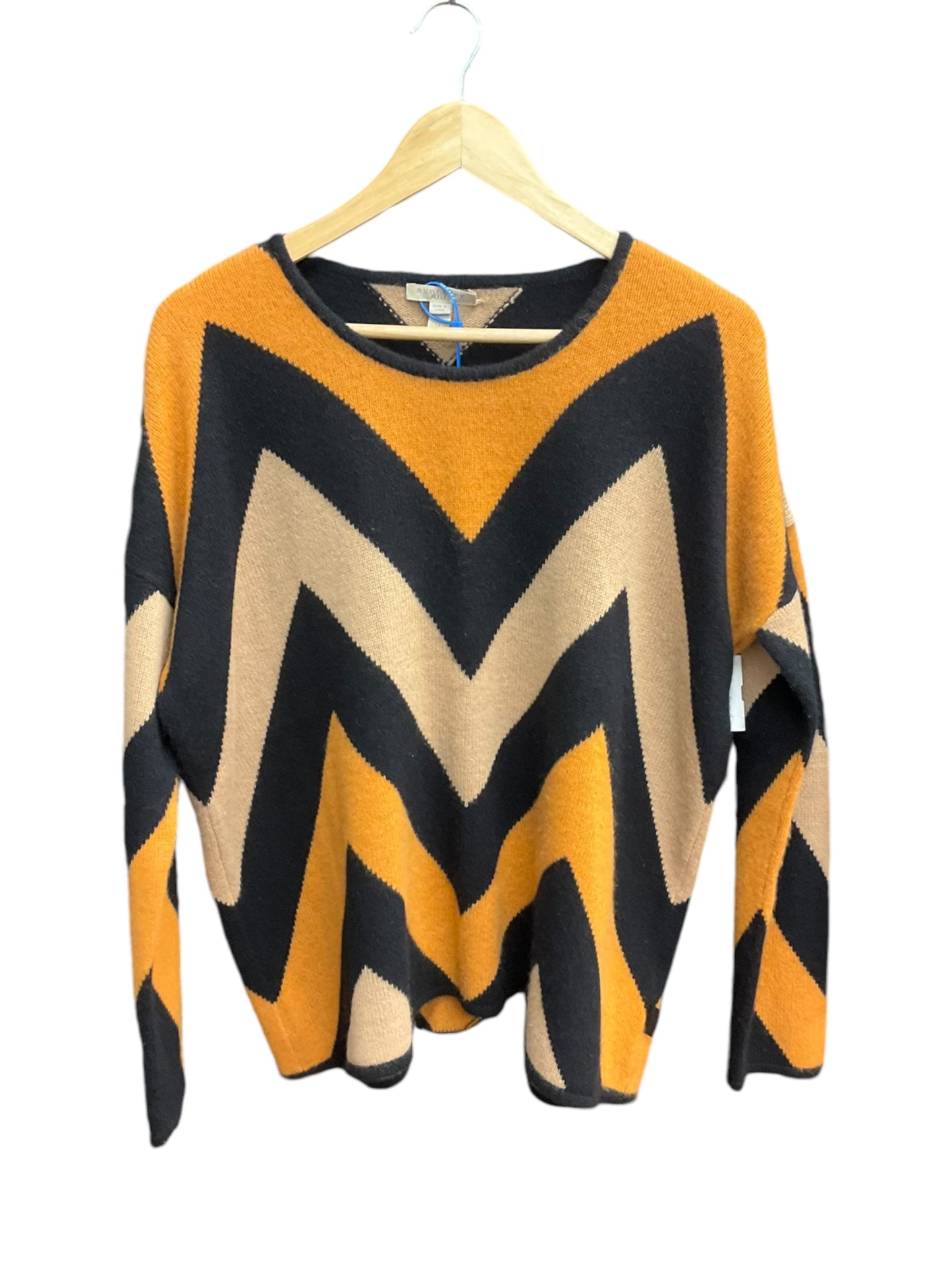 Sweater Cashmere By Burberry In Chevron Pattern, Size: M