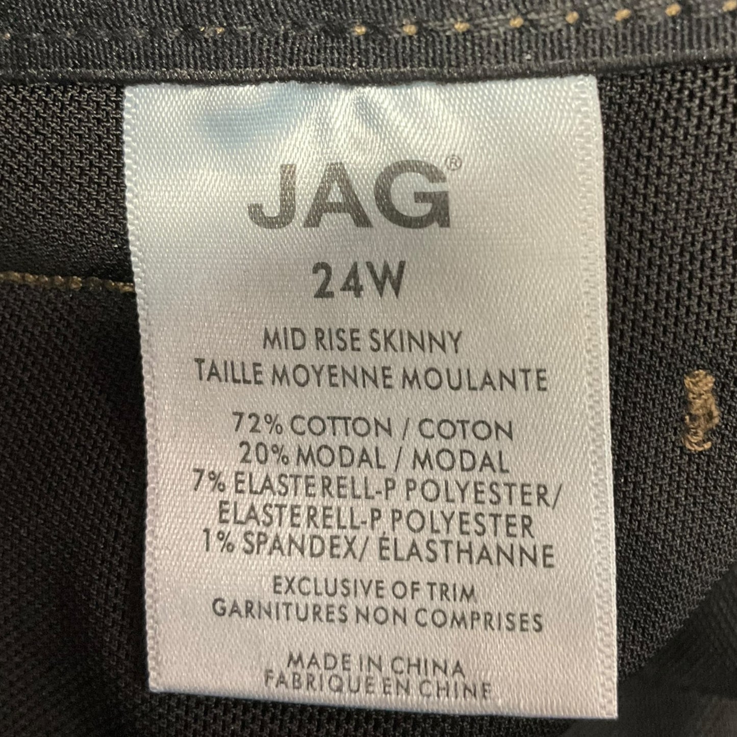 Jeans Skinny By Jag In Blue Denim, Size: 24