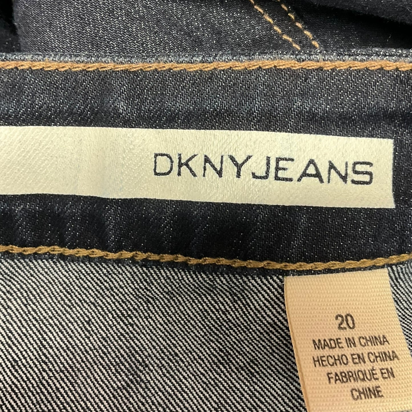 Jeans Boot Cut By Dkny In Blue Denim, Size: 20