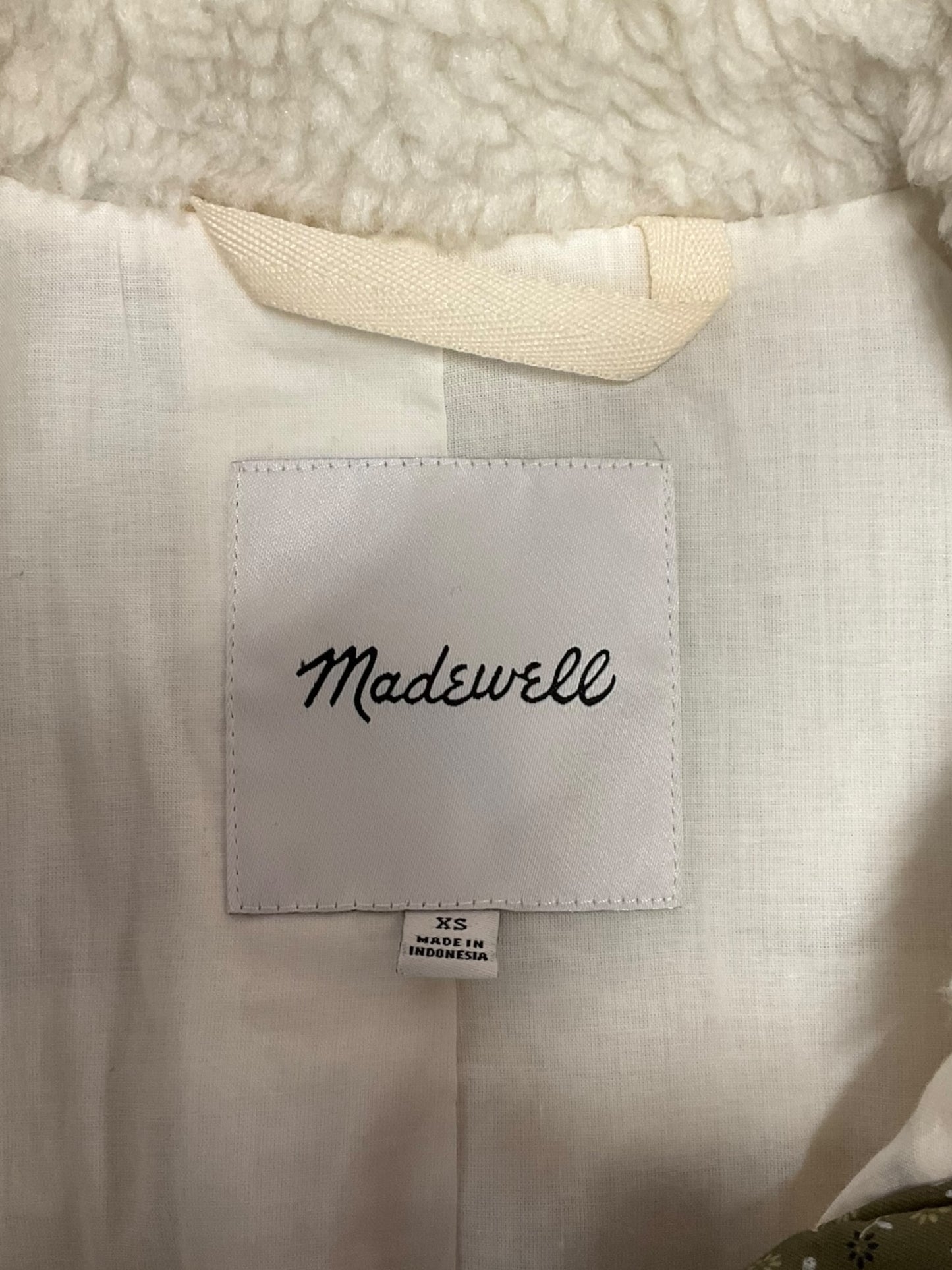 Vest Faux Fur & Sherpa By Madewell In Cream, Size: Xs