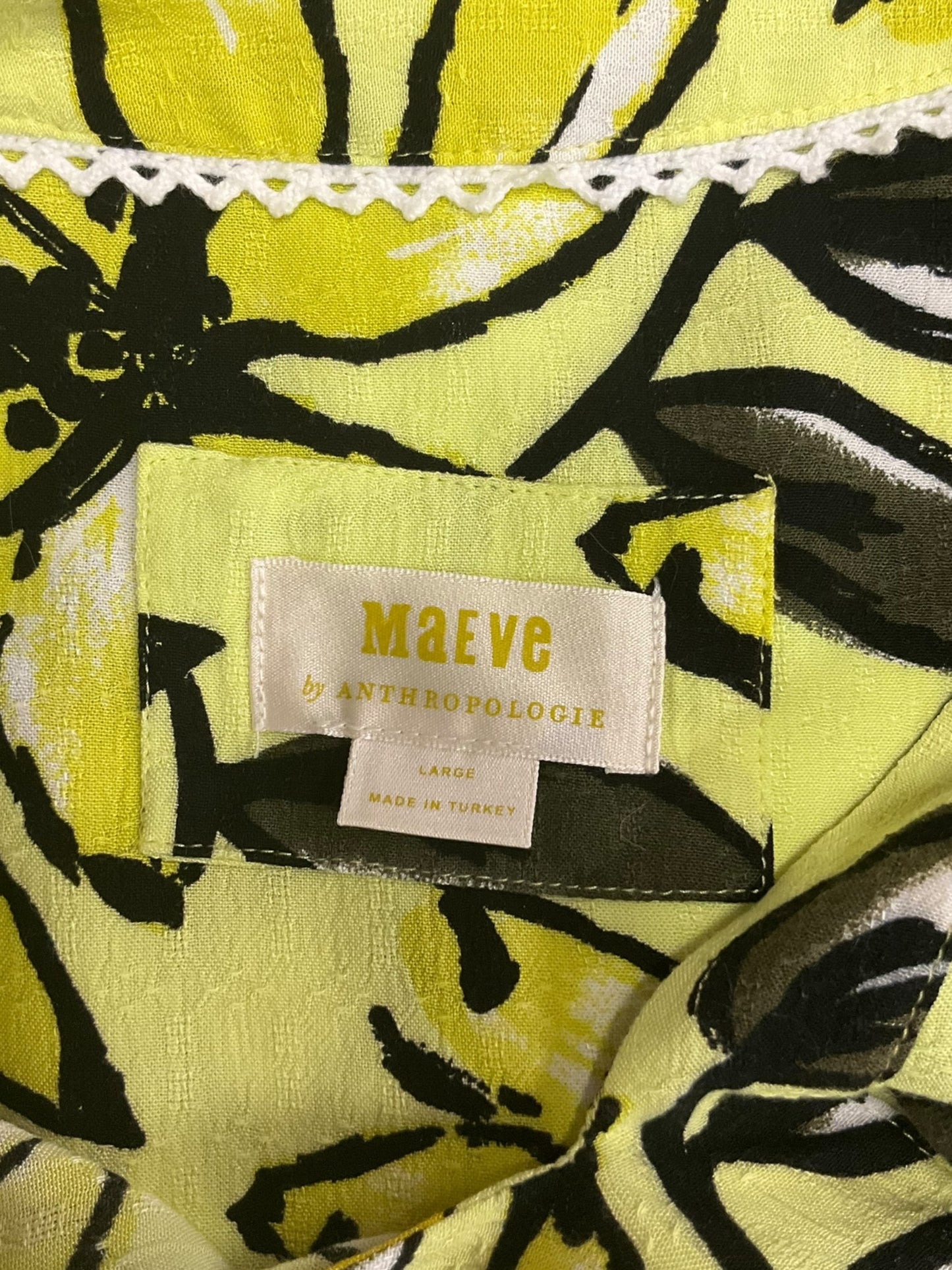 Dress Casual Short By Maeve In Yellow, Size: L