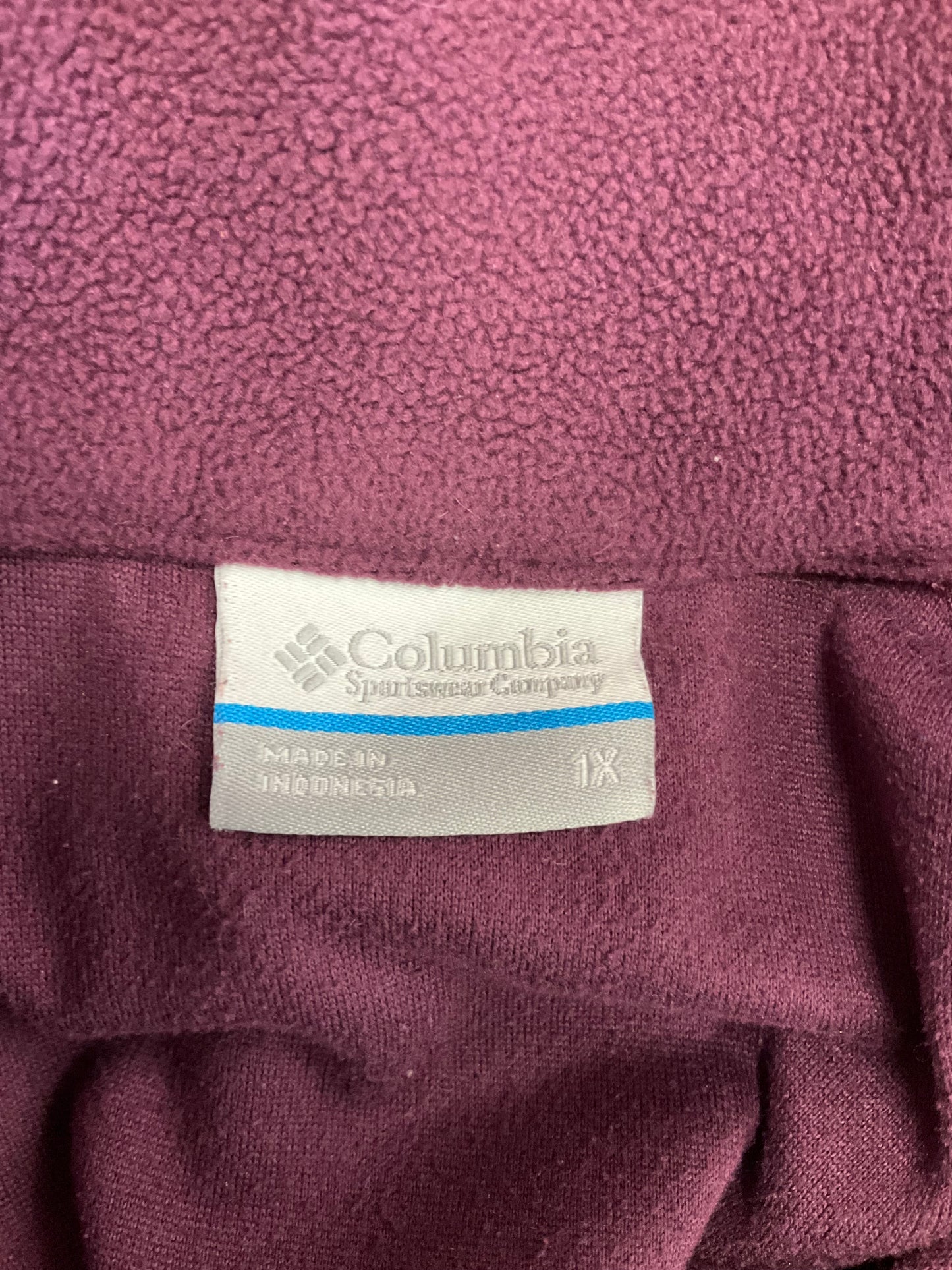 Jacket Fleece By Columbia In Purple, Size: 1x