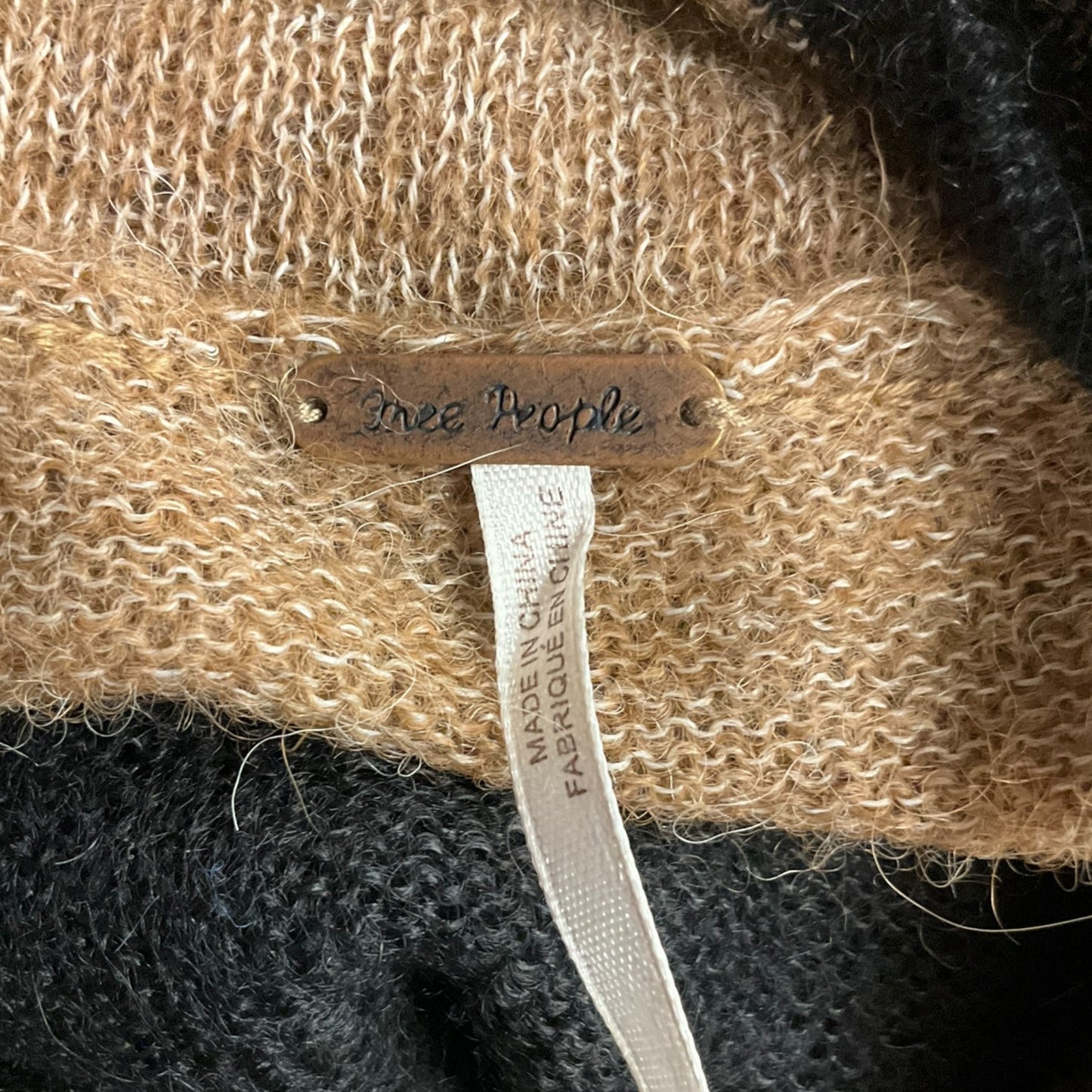 Sweater By Free People In Black & Brown, Size: S