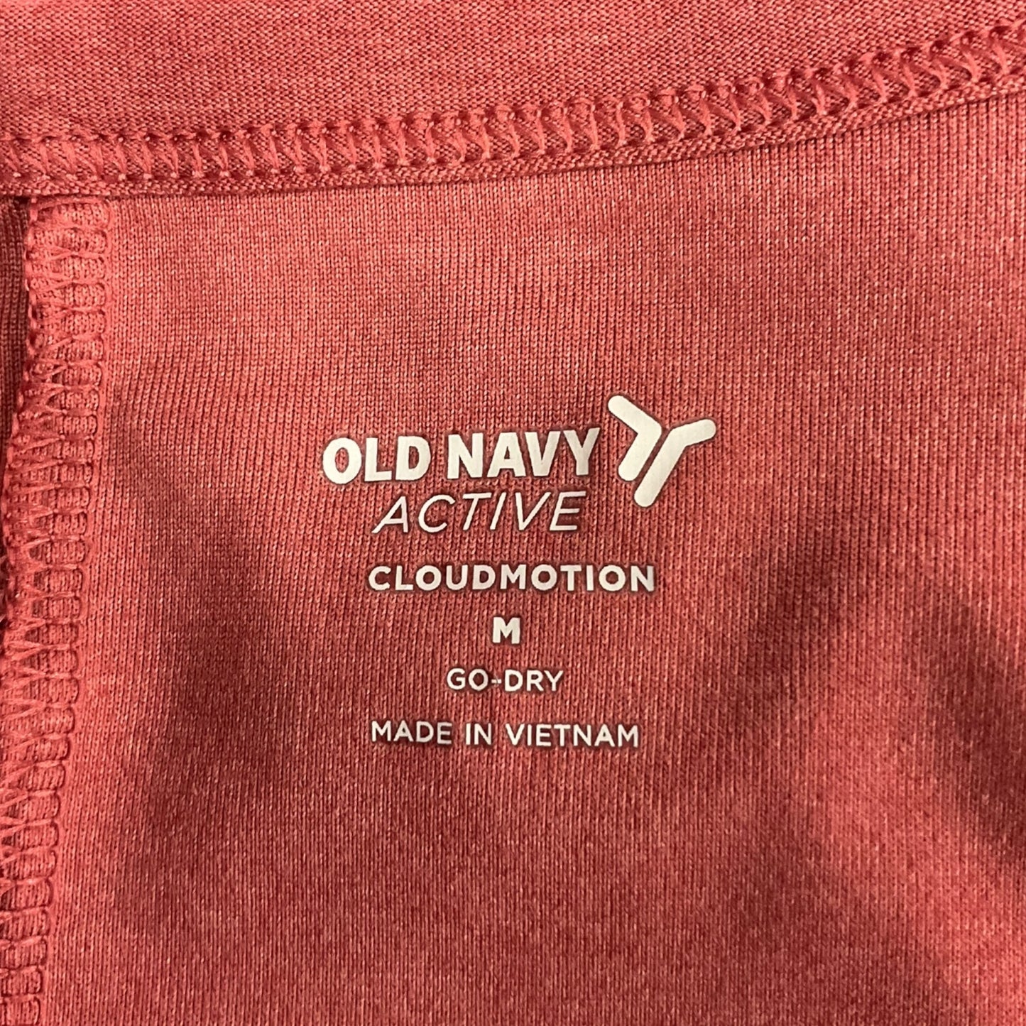 Athletic Top Short Sleeve By Old Navy In Red, Size: M