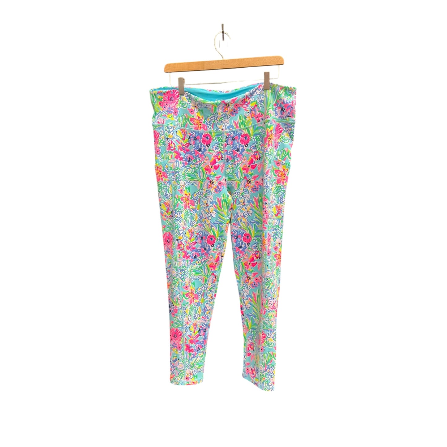 Pants Designer By Lilly Pulitzer In Tropical Print, Size: Xxl