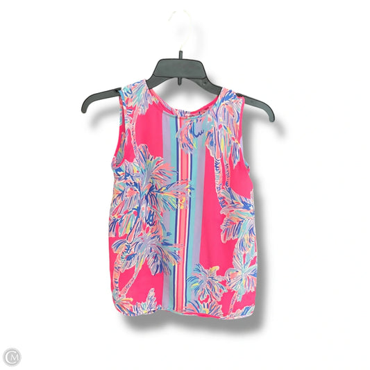 Top Sleeveless Designer By Lilly Pulitzer In Pink, Size: Xxs