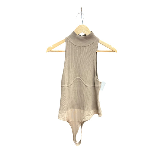 Bodysuit By Clothes Mentor In Taupe, Size: Xl